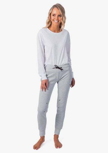 Rip Curl Anti-Series Flux II Track Pant - Light Grey Heather